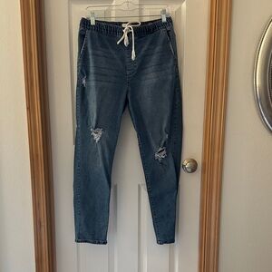 Angels Blue Denim Joggers